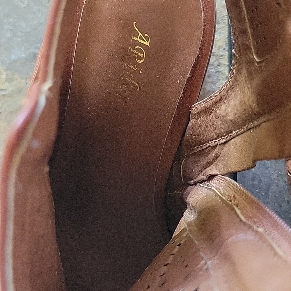A Rider Girl Booties, Brown, 7.5 - Picture 11 of 13